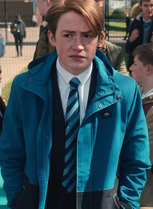  Heartstopper Kit Connor Blue Hooded Jacket