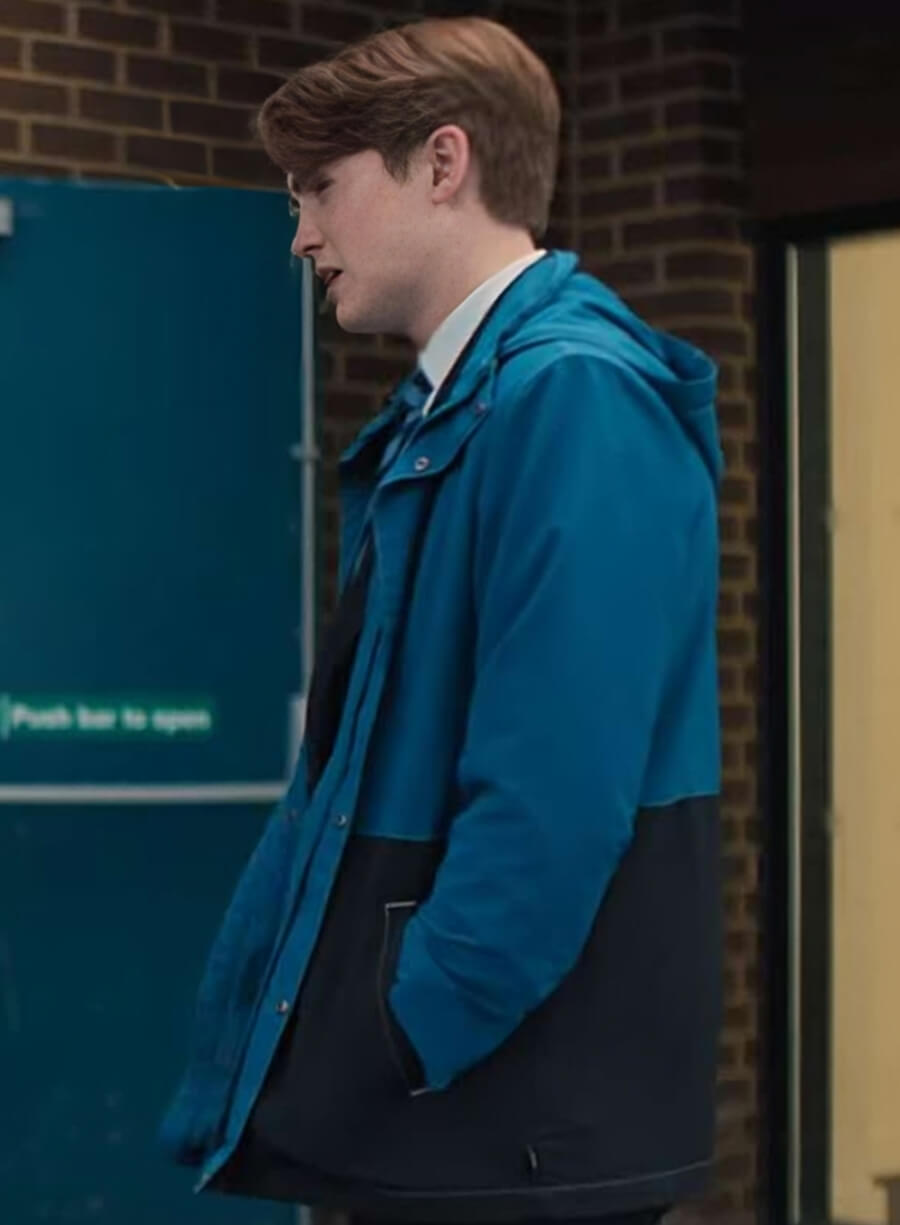  Heartstopper Kit Connor Blue Hooded Jacket