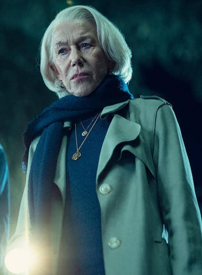 Helen Mirren The Thursday Murder Club 2025 Coat