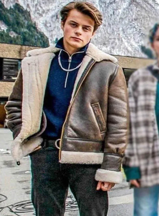 Herman Tømmeraas Ragnarok S01 Brown Leather Jacket
