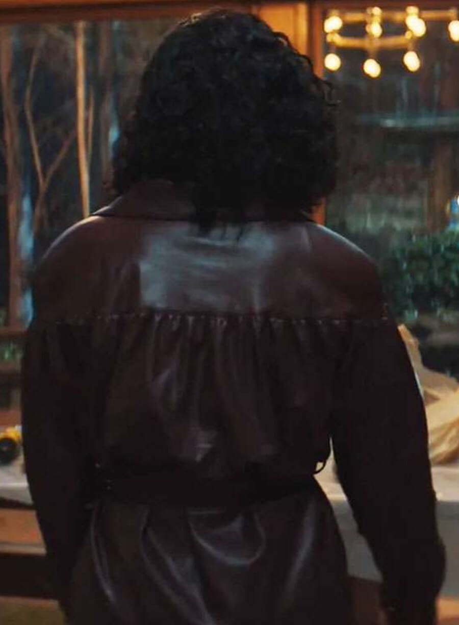 His and Hers Tessa Thompson Brown Leather Jacket