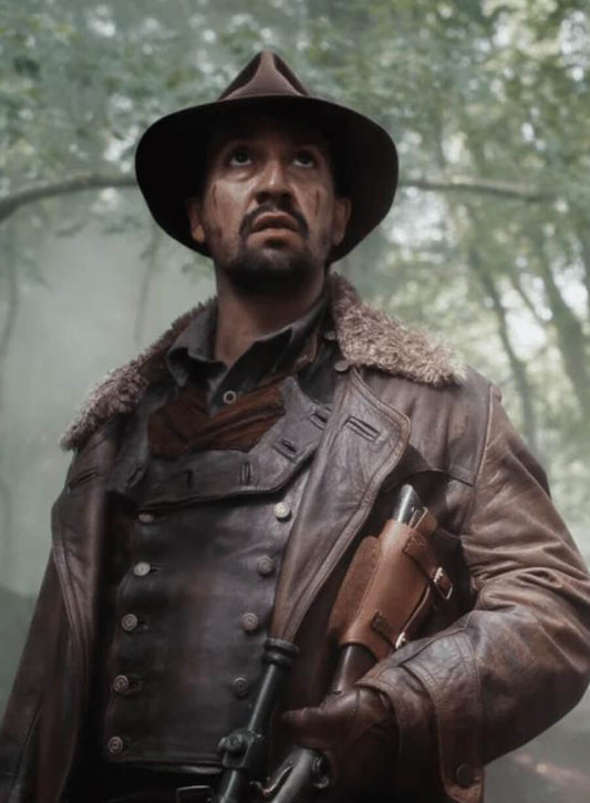 His Dark Materials S02 Lee Scoresby Brown Leather Coat