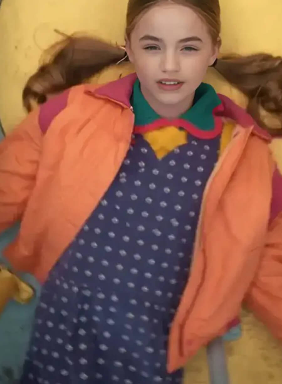 Holly Wheeler Stranger Things Season 05 Orange Puffer Jacket