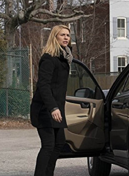  Homeland Tv Series Claire Danes Black Coat