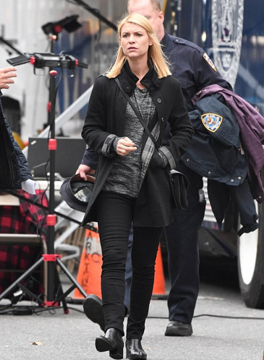  Homeland Tv Series Claire Danes Black Coat