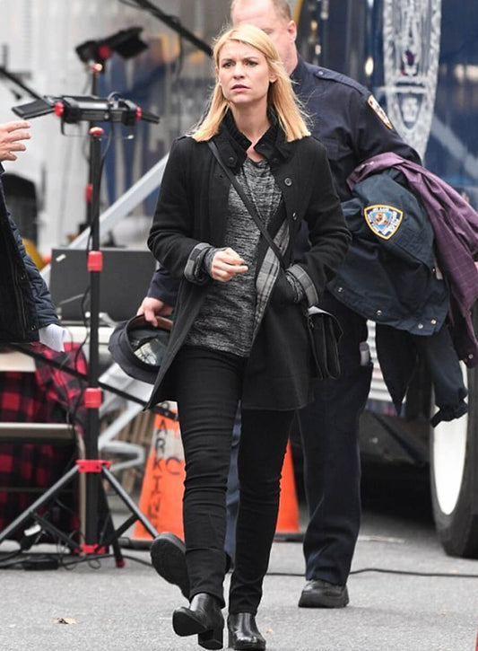  Homeland Tv Series Claire Danes Black Coat
