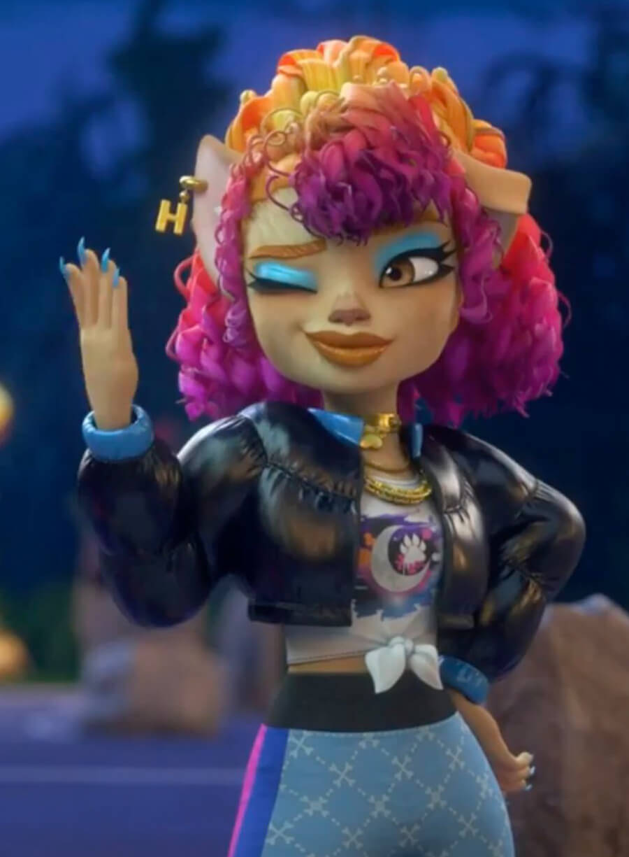 Howleen Wolf Monster High Black Puffer Jacket