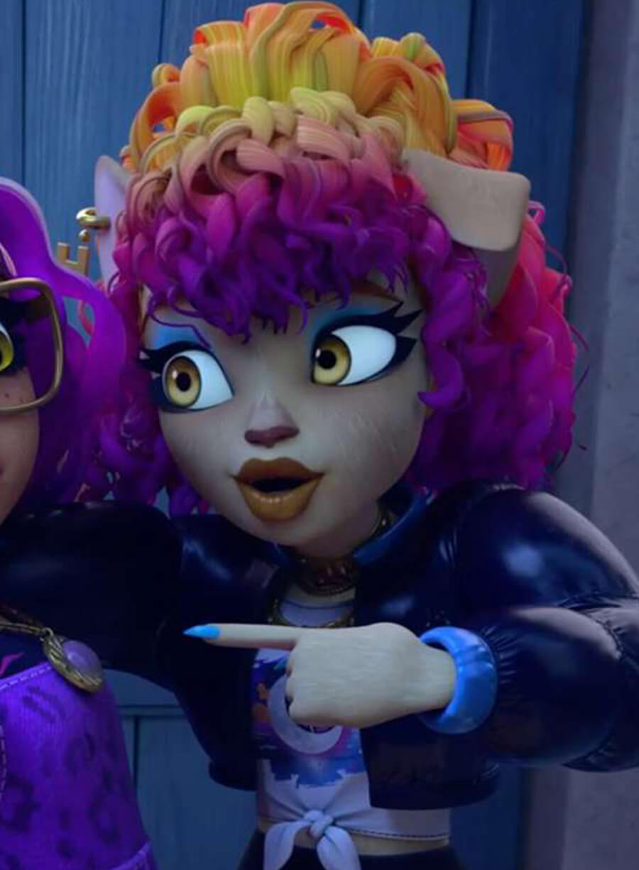 Howleen Wolf Monster High Black Puffer Jacket