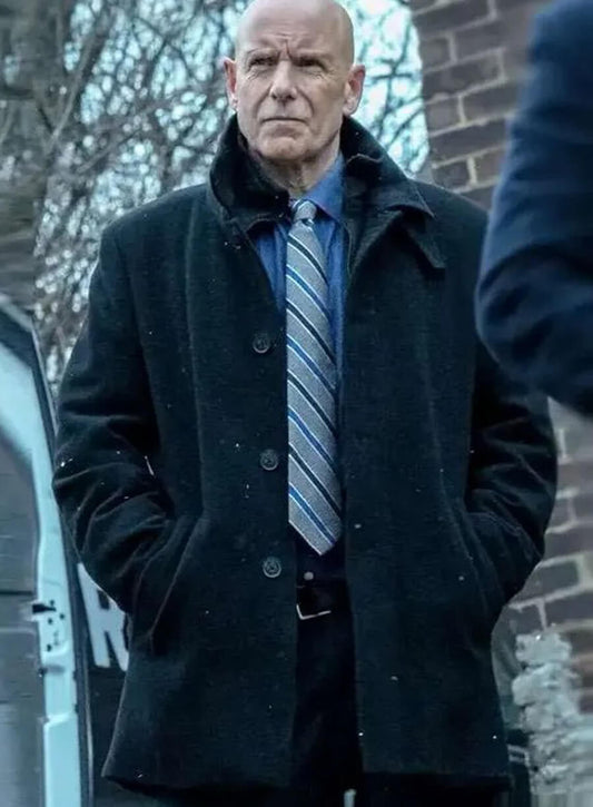 Hugh Dillon Mayor of Kingstown S04 Black Wool Coat
