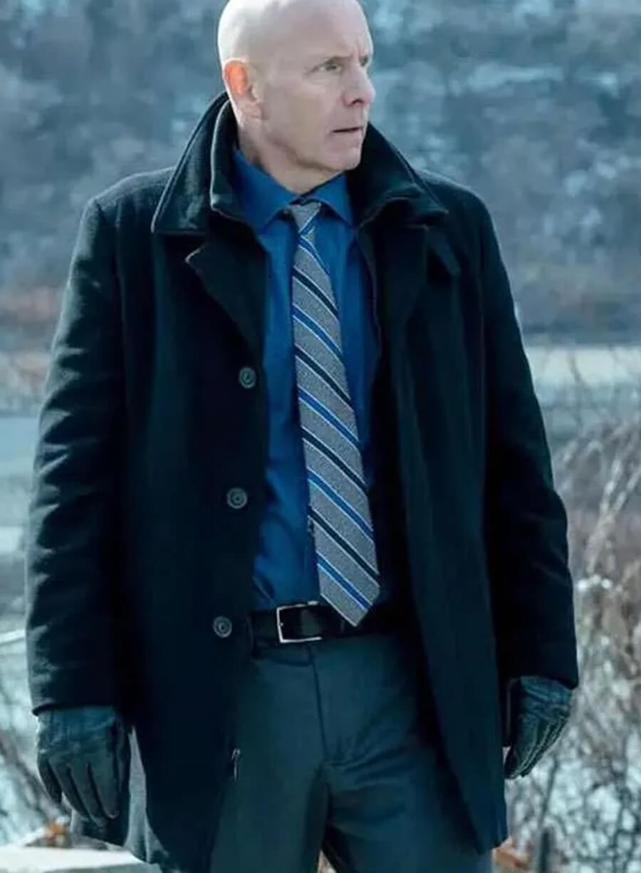 Hugh Dillon Mayor of Kingstown S04 Black Wool Coat