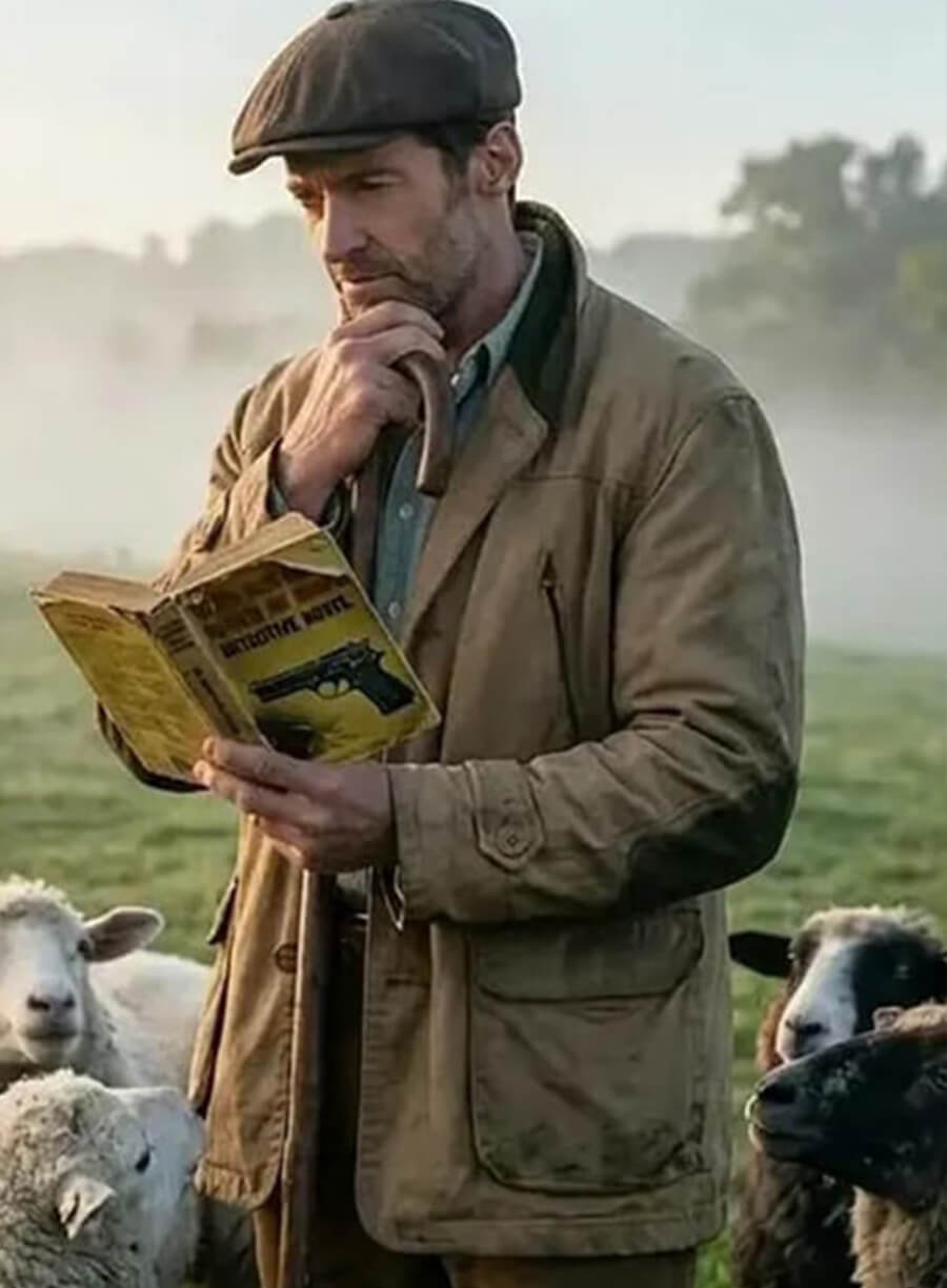 Hugh Jackman The Sheep Detectives 2026 Cotton Coat