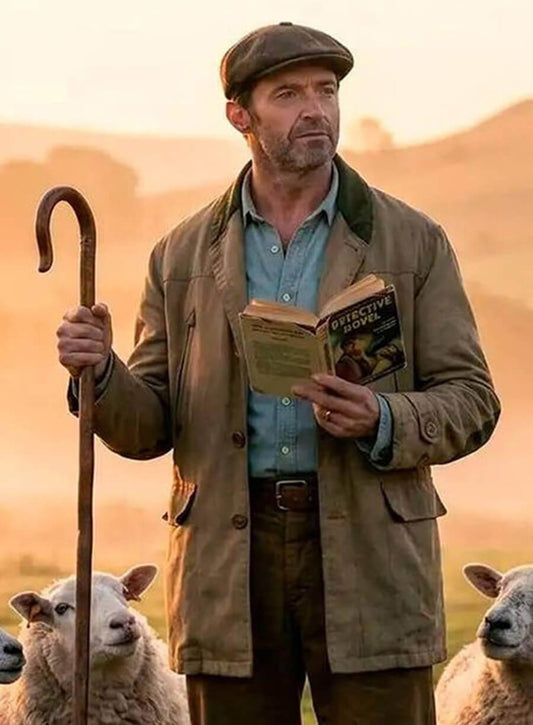 Hugh Jackman The Sheep Detectives 2026 Cotton Coat