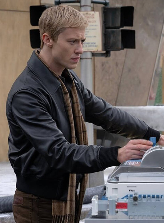 Human Torch The Fantastic Four: First Steps Black Leather Jacket