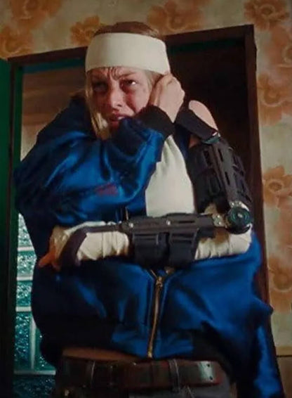 Hunter Schafer Cuckoo 2024 Blue Jacket