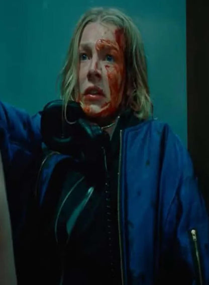 Hunter Schafer Cuckoo 2024 Blue Jacket