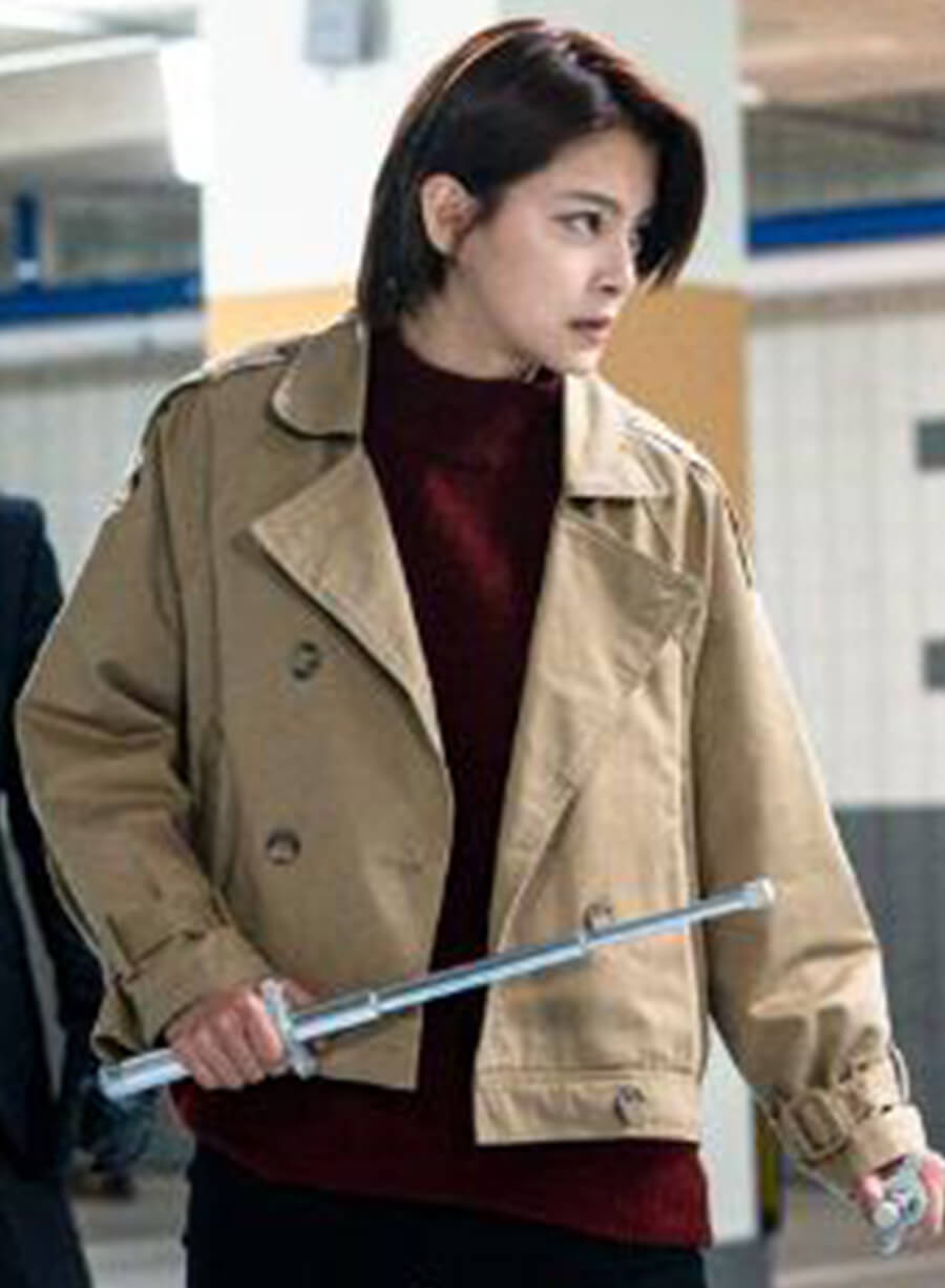 Hye In Jeong Rugal Beige Jacket