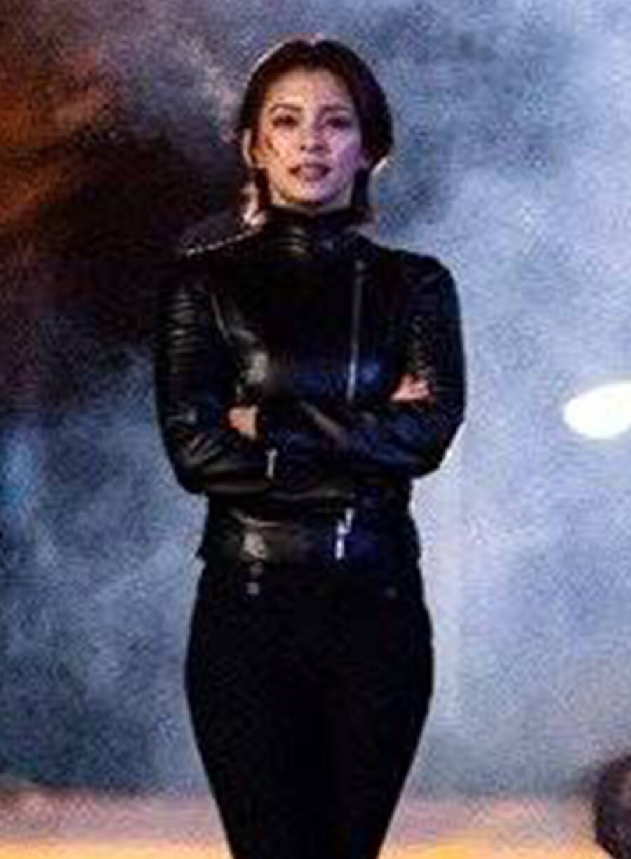 Hye In Jeong Rugal Black Leather Jacket