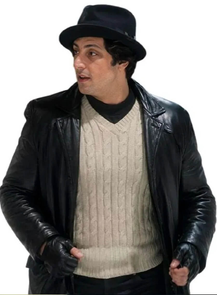 I Play Rocky 2026 Anthony Ippolito Black Leather Blazer