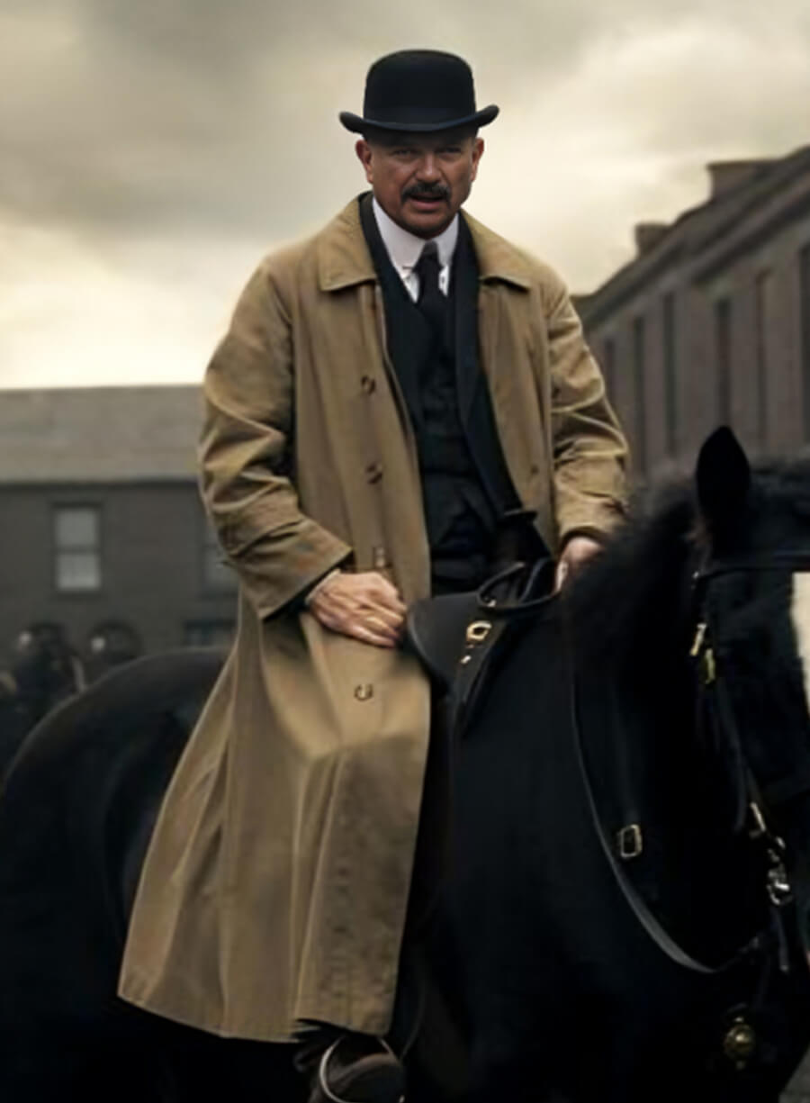 Inspector Chester Campbell Peaky Blinders Trench Coat