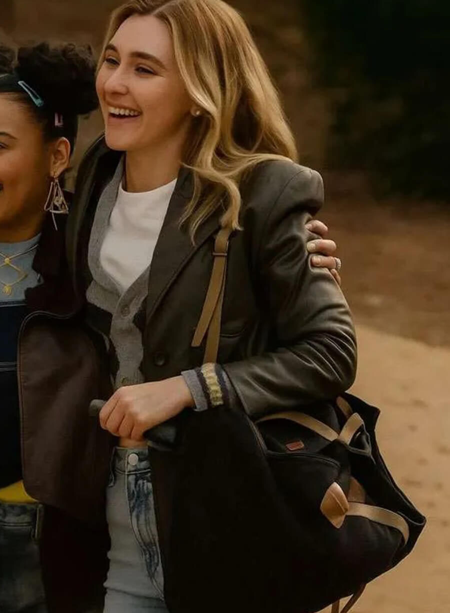 Isabel May Scream 7 Brown Leather Coat 