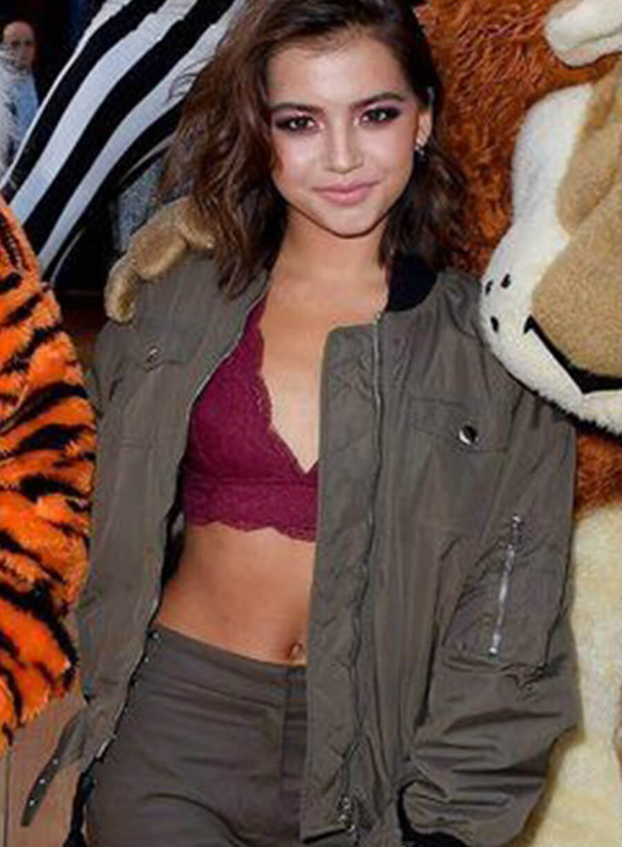 Isabela Merced Olive Green Bomber Jacket