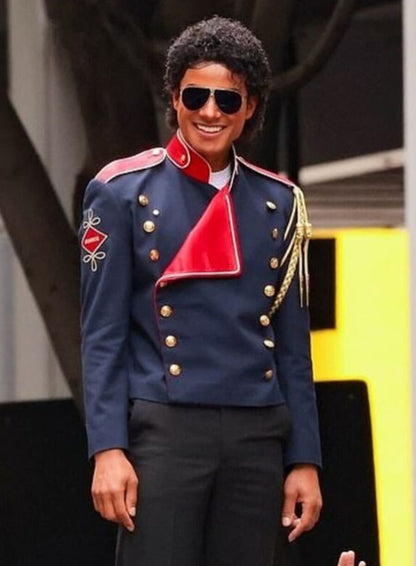 Jaafar Jackson Michael 2025 Blue Jacket