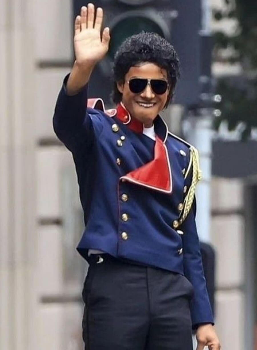 Jaafar Jackson Michael 2025 Blue Jacket