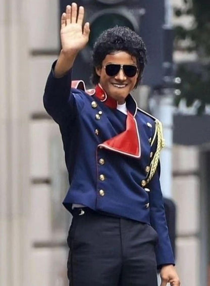 Jaafar Jackson Michael 2025 Blue Jacket