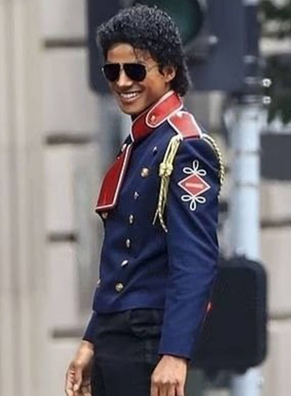 Jaafar Jackson Michael 2025 Blue Jacket