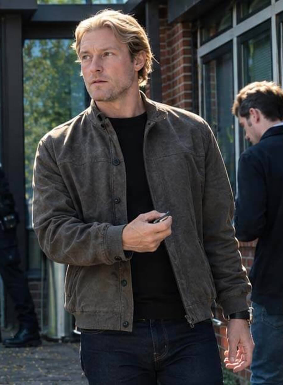Jack Glass The Gentlemen S02 Gray Suede Jacket