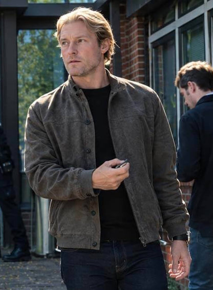 Jack Glass The Gentlemen S02 Gray Suede Jacket