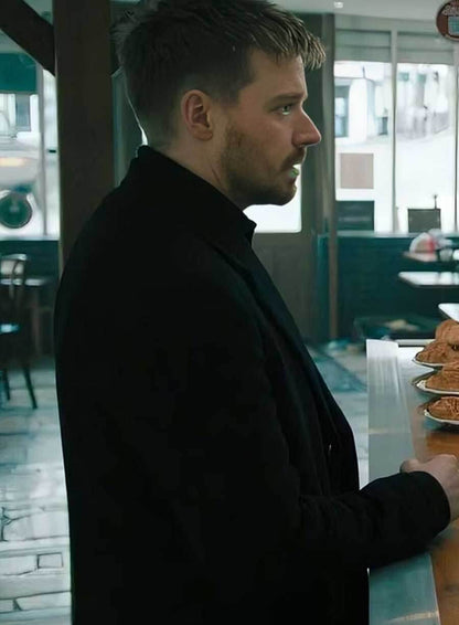 Jack Lowden Slow Horses S04 Black Coat