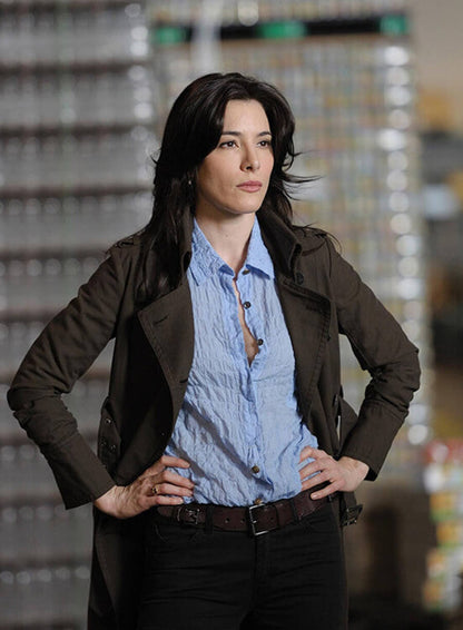 Jaime Murray Warehouse 13 S02 Brown Coat