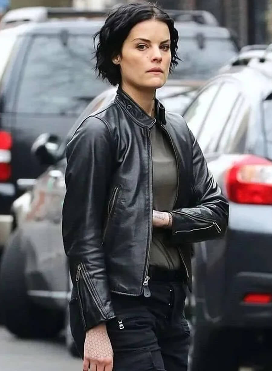 Jaimie Alexander Blindspot Black Leather Jacket