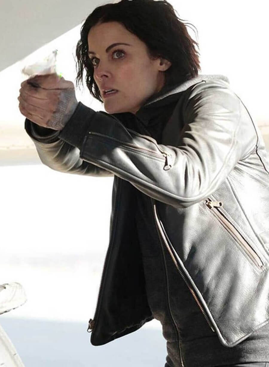 Jaimie Alexander Blindspot Black Leather Jacket