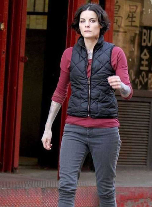 Jaimie Alexander Blindspot Black Vest 