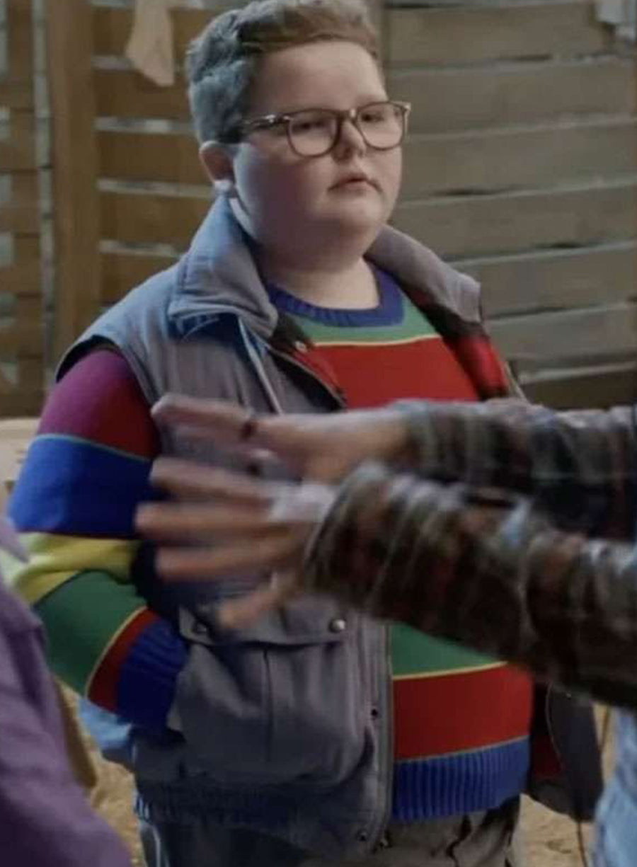 Jake Connelly Stranger Things S05 Grey Vest 