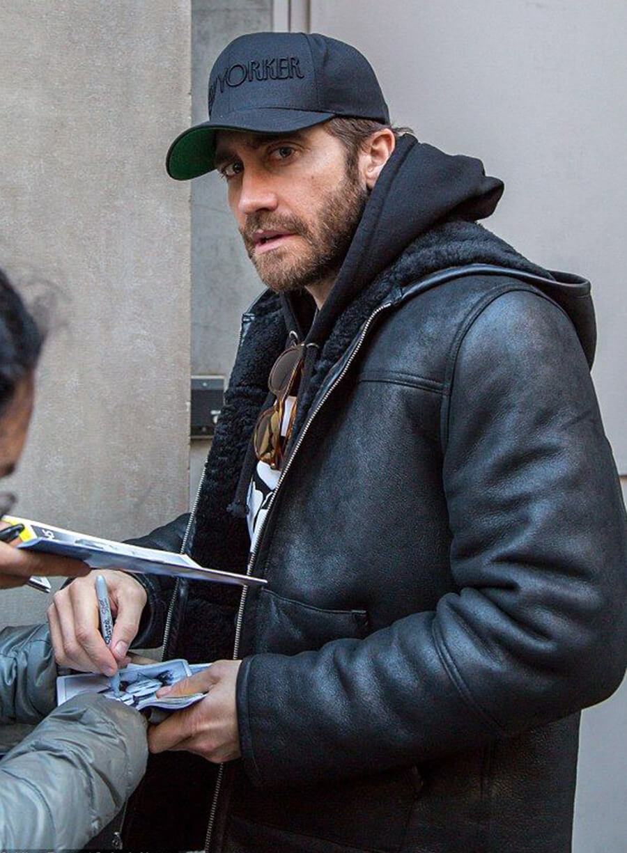 Jake Gyllenhaal Black Leather jacket