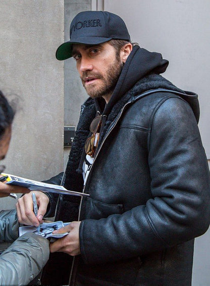 Jake Gyllenhaal Black Leather jacket
