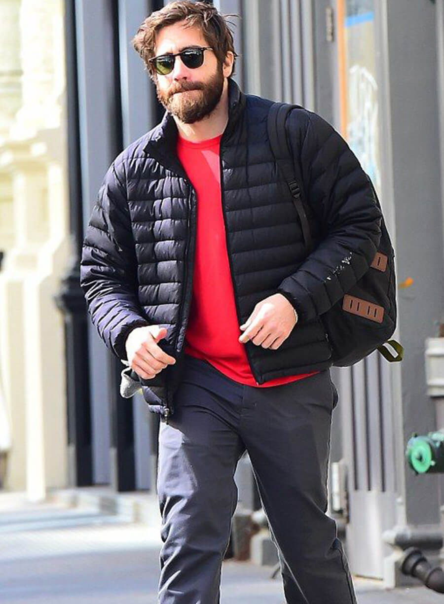 Jake Gyllenhaal Black Puffer Jacket