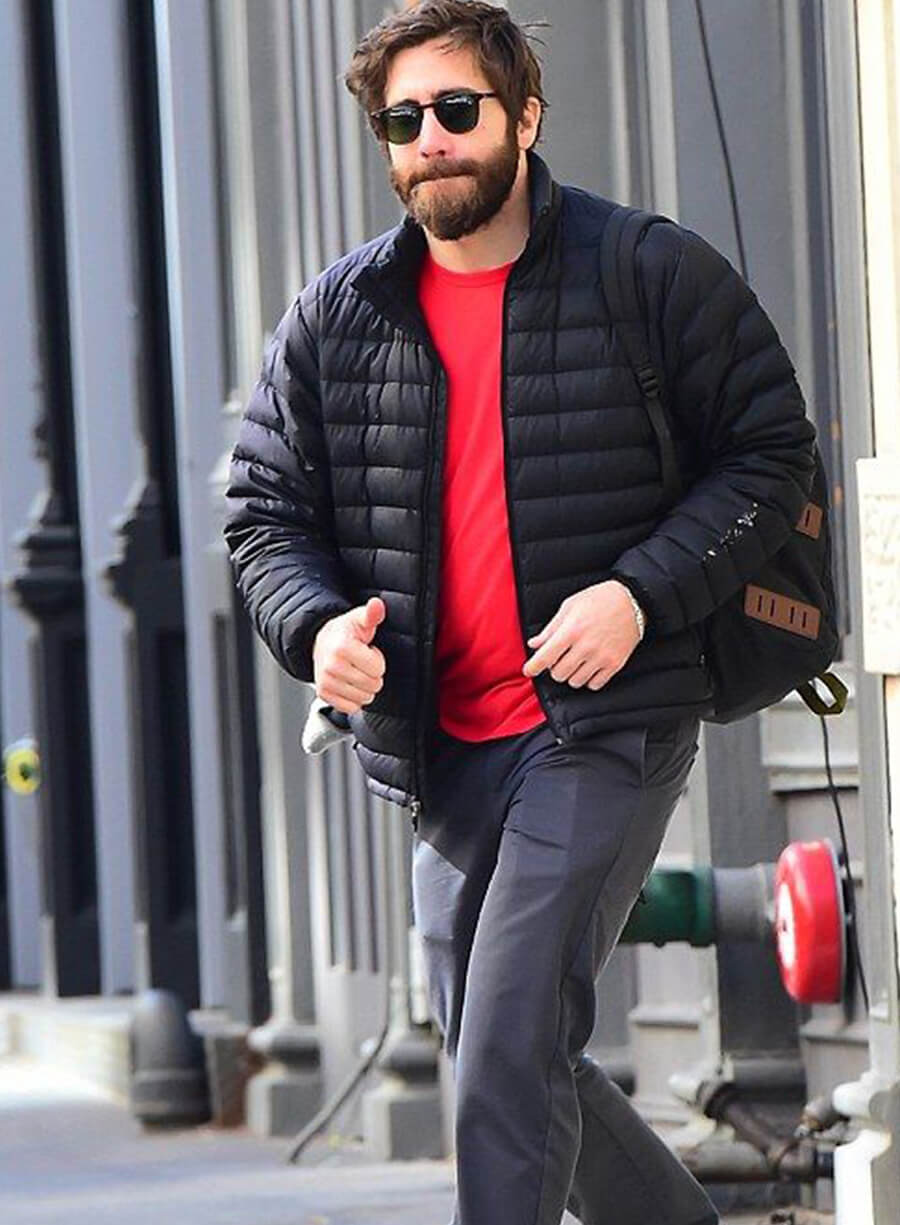 Jake Gyllenhaal Black Puffer Jacket