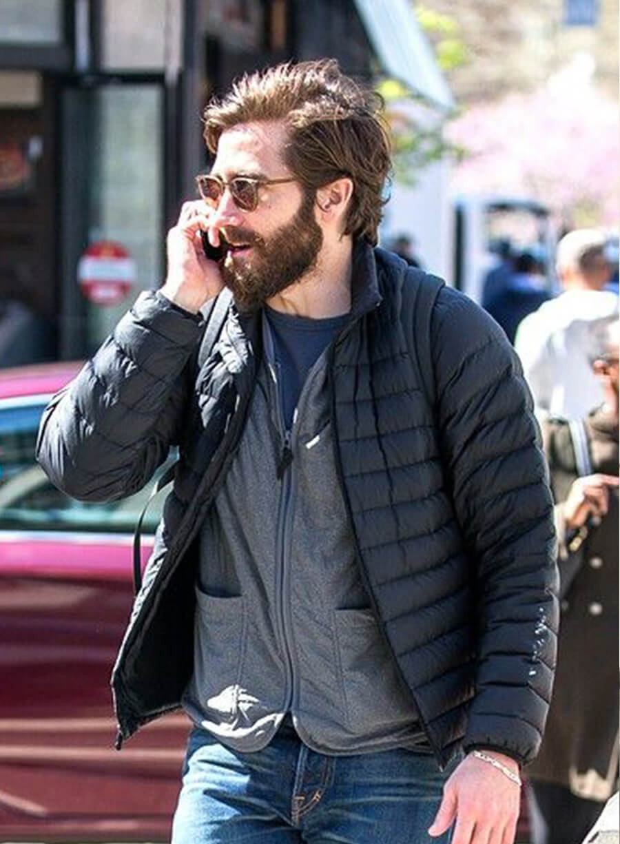 Jake Gyllenhaal Black Puffer Jacket