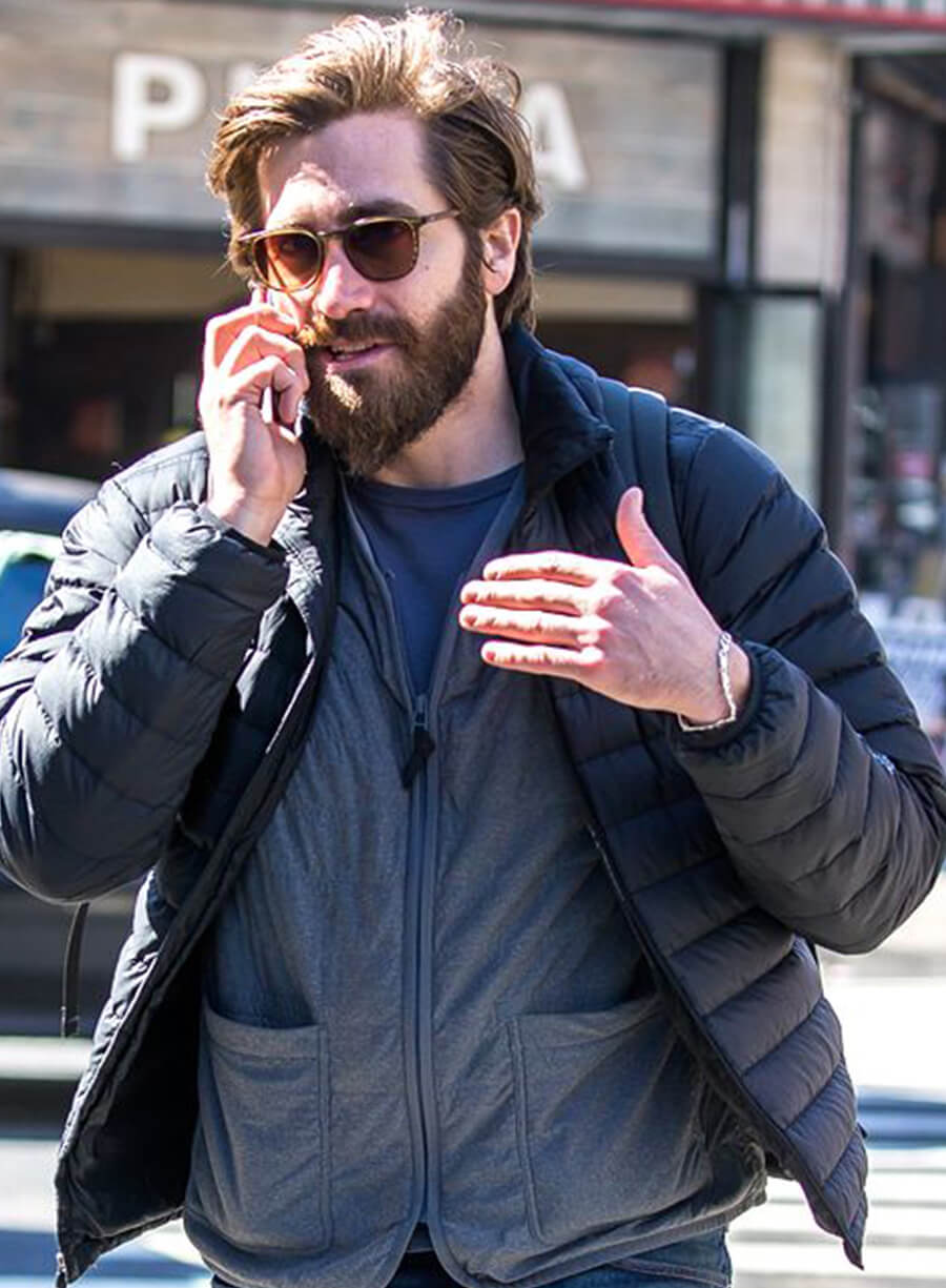 Jake Gyllenhaal Black Puffer Jacket