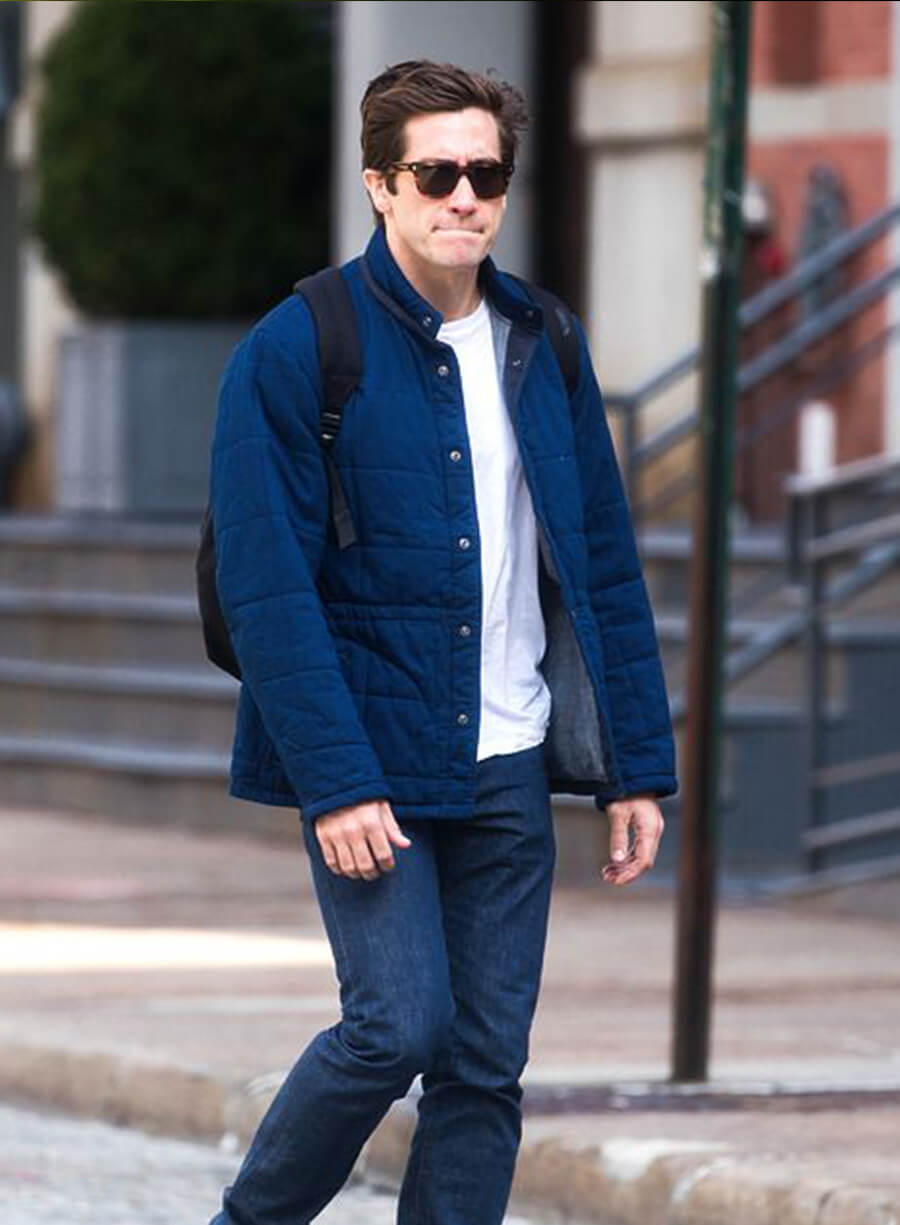  Jake Gyllenhaal Blue Cotton Jacket