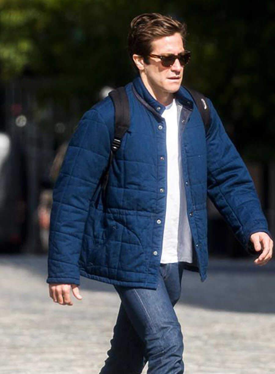  Jake Gyllenhaal Blue Cotton Jacket