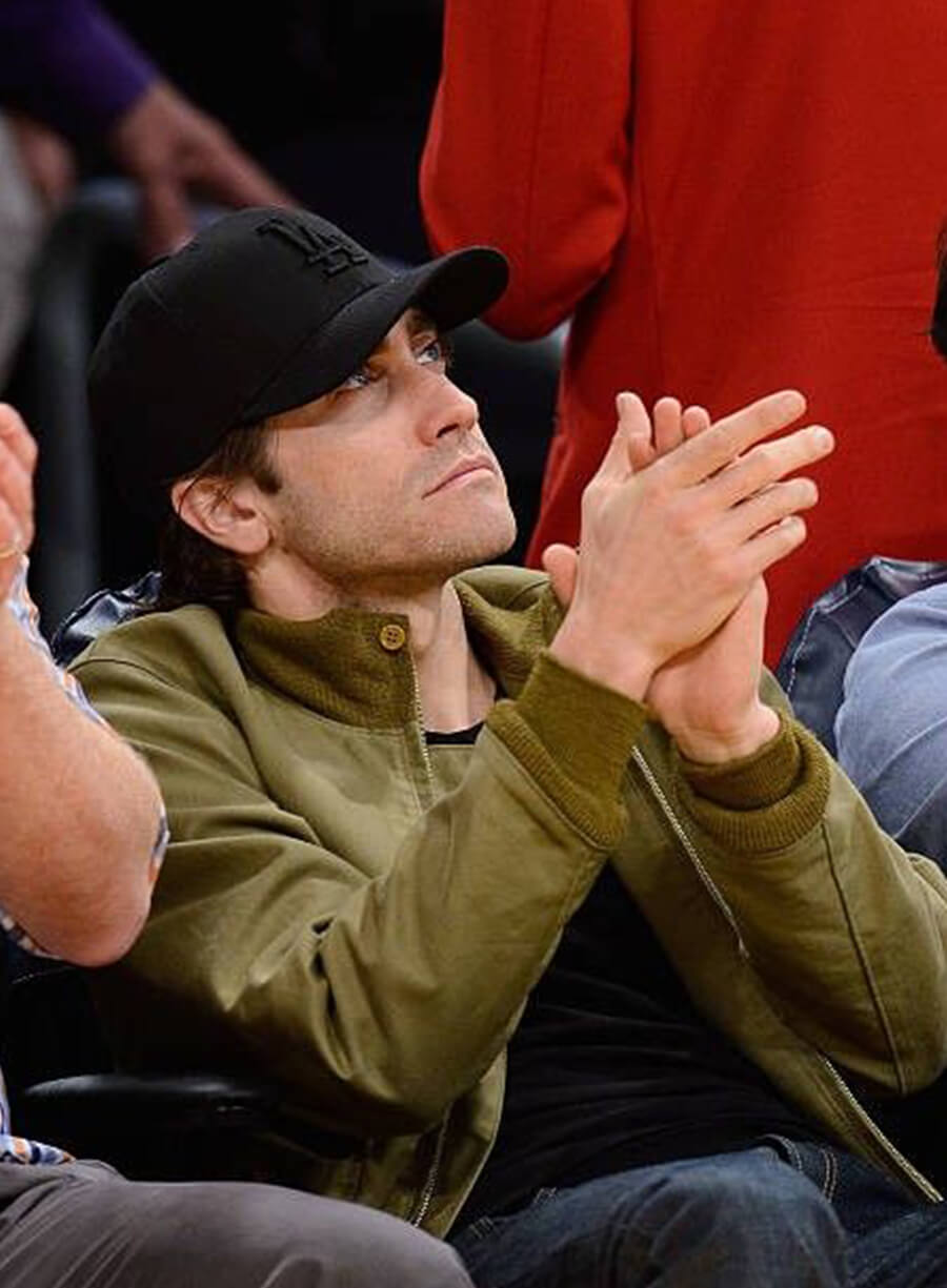 Jake Gyllenhaal Green Cotton Jacket