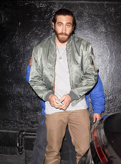Jake Gyllenhaal Grey Cotton Jacket