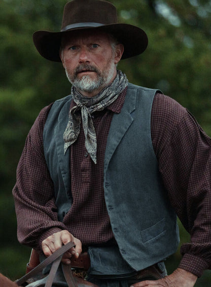 James Badge Dale 1923 Blue Vest