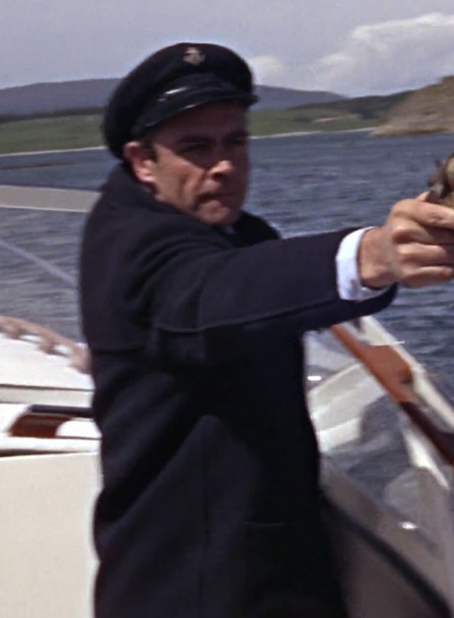 James Bond From Russia With Love Blue Wool Coat