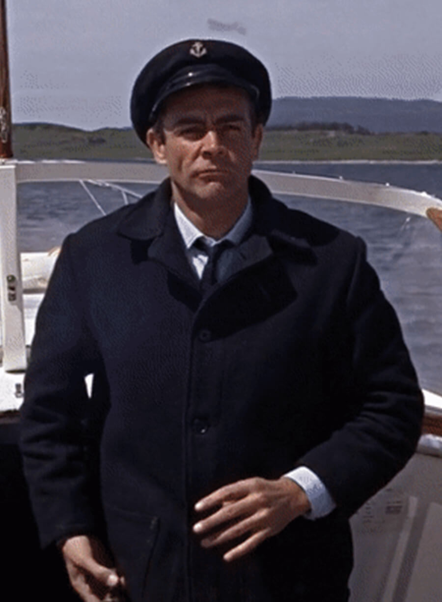 James Bond From Russia With Love Blue Wool Coat